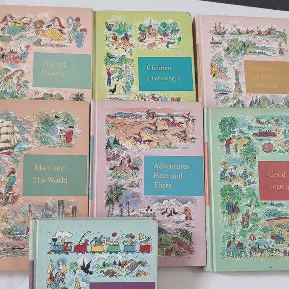 Vintage Book Set - Through Golden Windows - copyright 1958 - Picture 1 of 11